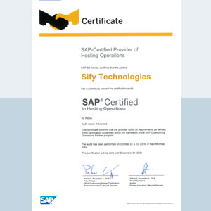SAP Certified in Hosting Ops